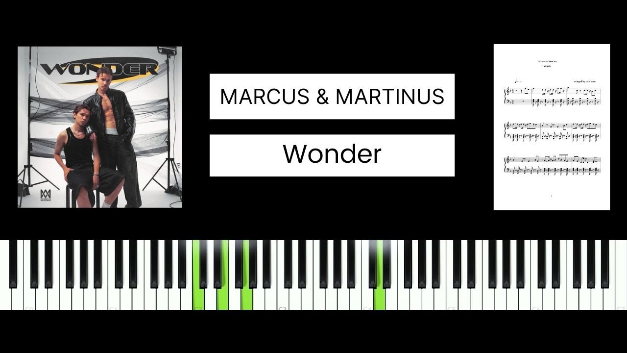 Marcus & Martinus - Wonder (BEST PIANO TUTORIAL & COVER)