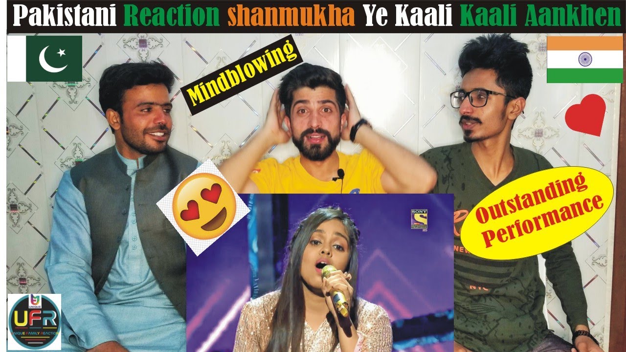 Pakistani Reaction I Shanmukha Ye Kaali Kaali Aankhein' Rockstar Performance | Indian Idol Season 12
