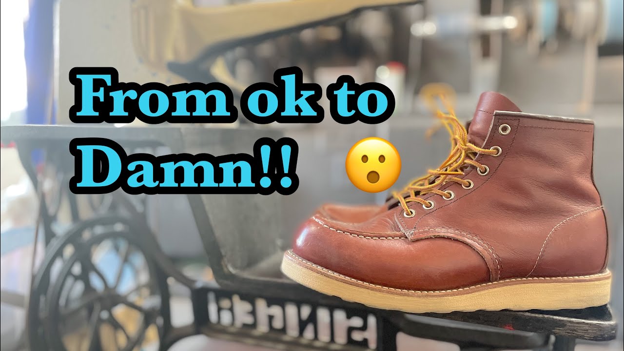 Red Wing Moc Toe/Custom Resole/Vibram Mini Ripple