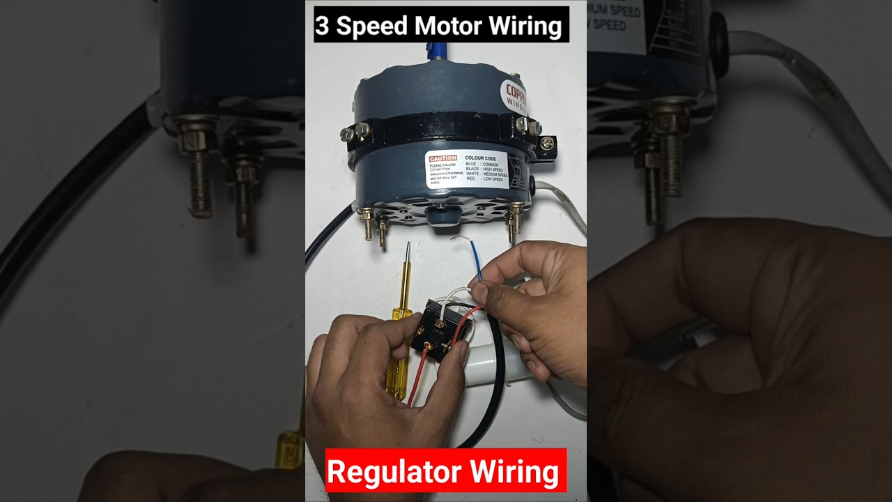 3 Speed Cooler Motor Connection with Rotary Switch| 3 Speed Motor Connection| Cooler Connection
