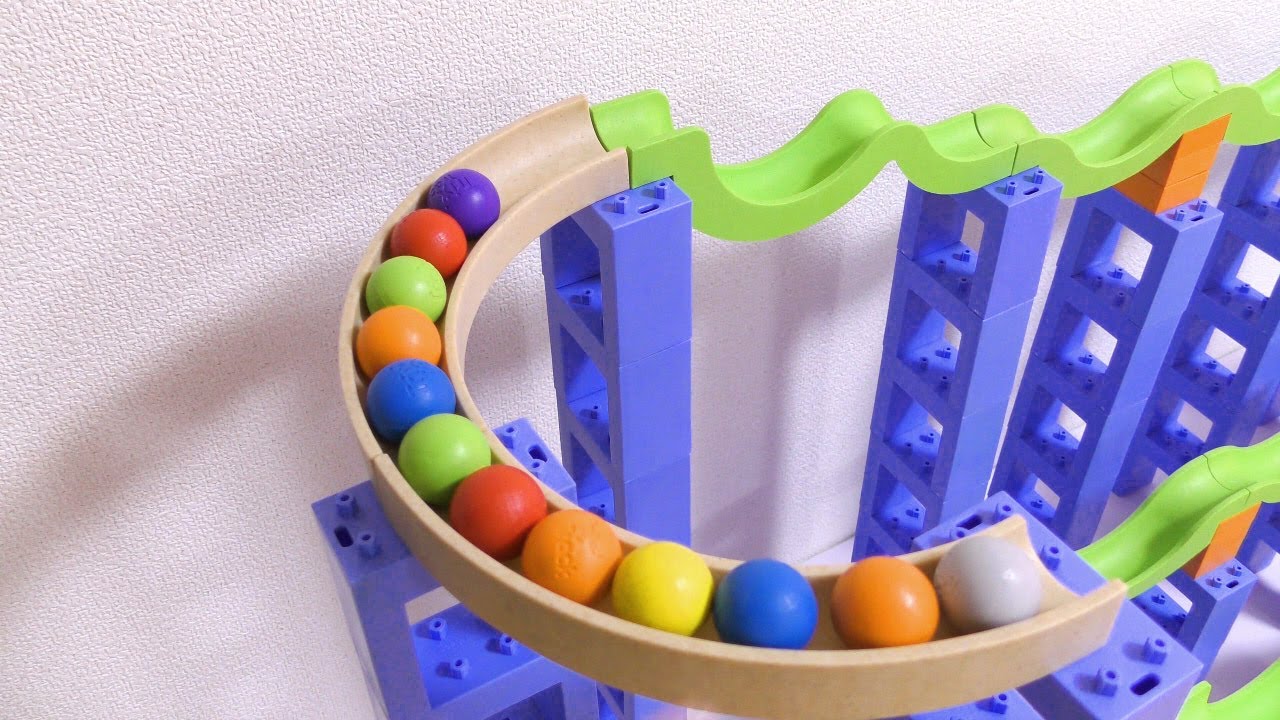Marble Run Race ASMR ☆ Trix Track Winding Slope & Various Goals