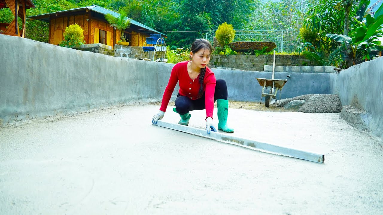 Restoring the Farm: Hanh Builds and Plasters Fish Pond Walls | Part 2 | LT tivi