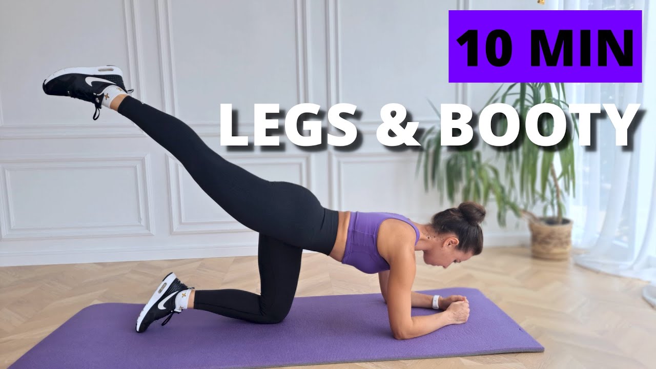 10 MIN LEG & BOOTY & THIGH WORKOUT (No Equipment Killer Legs)