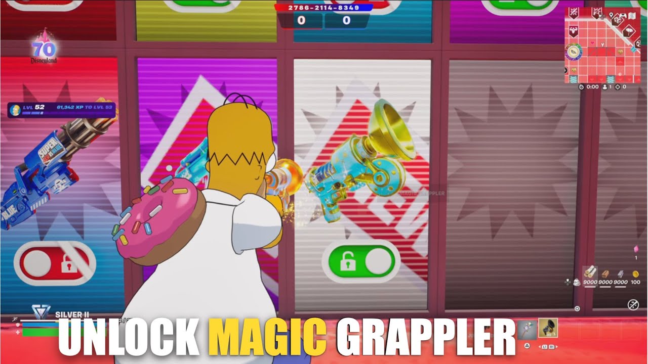 SUPER RED VS BLUE TYPICAL GAMER MAP FORTNITE - UNLOCK MAGIC GRAPPLER LOCATIONS