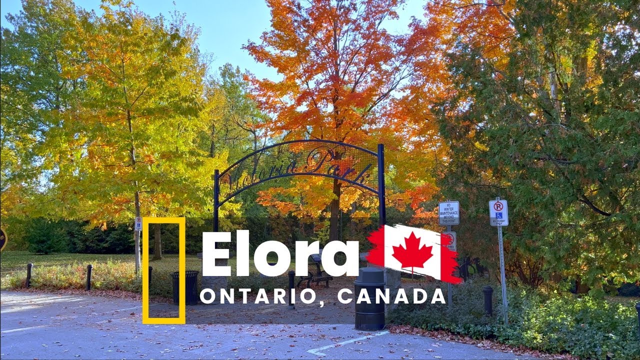 Elora, Ontario's Most Beautiful Fall Foliage. #elora #ontario