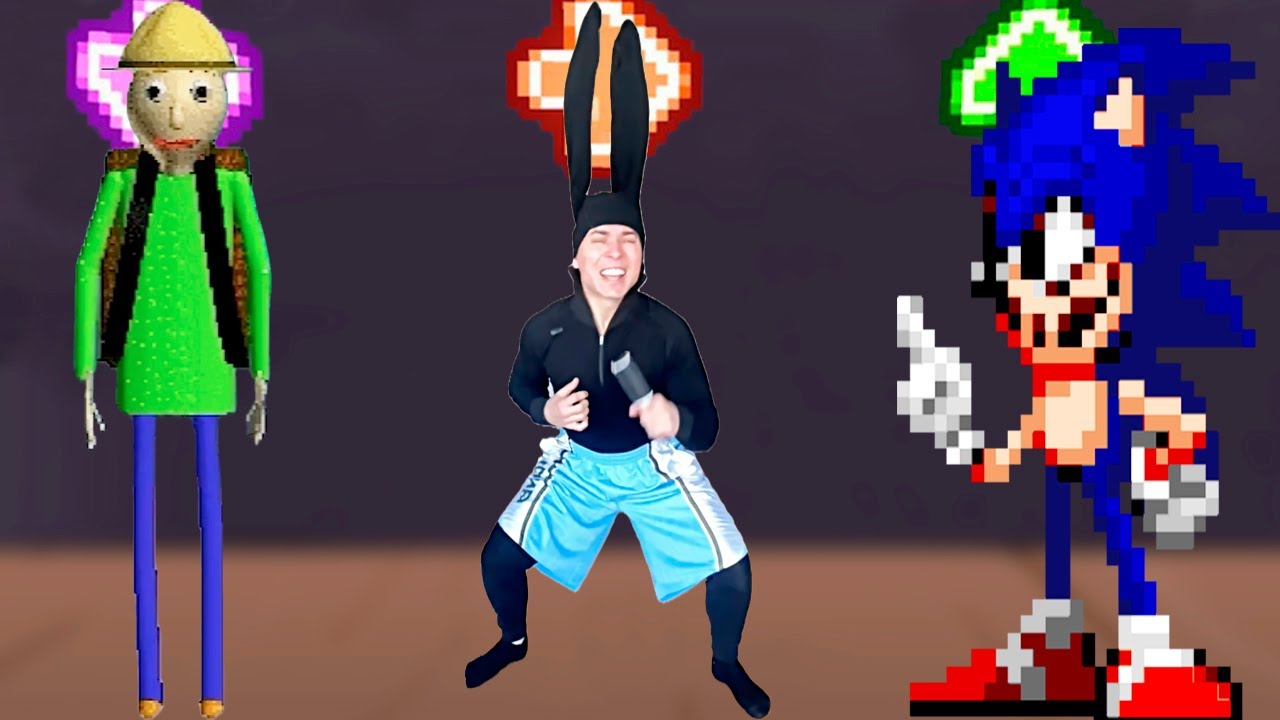 FNF Character Test | Gameplay VS Real Life | Baldi, Sonic, Roblox