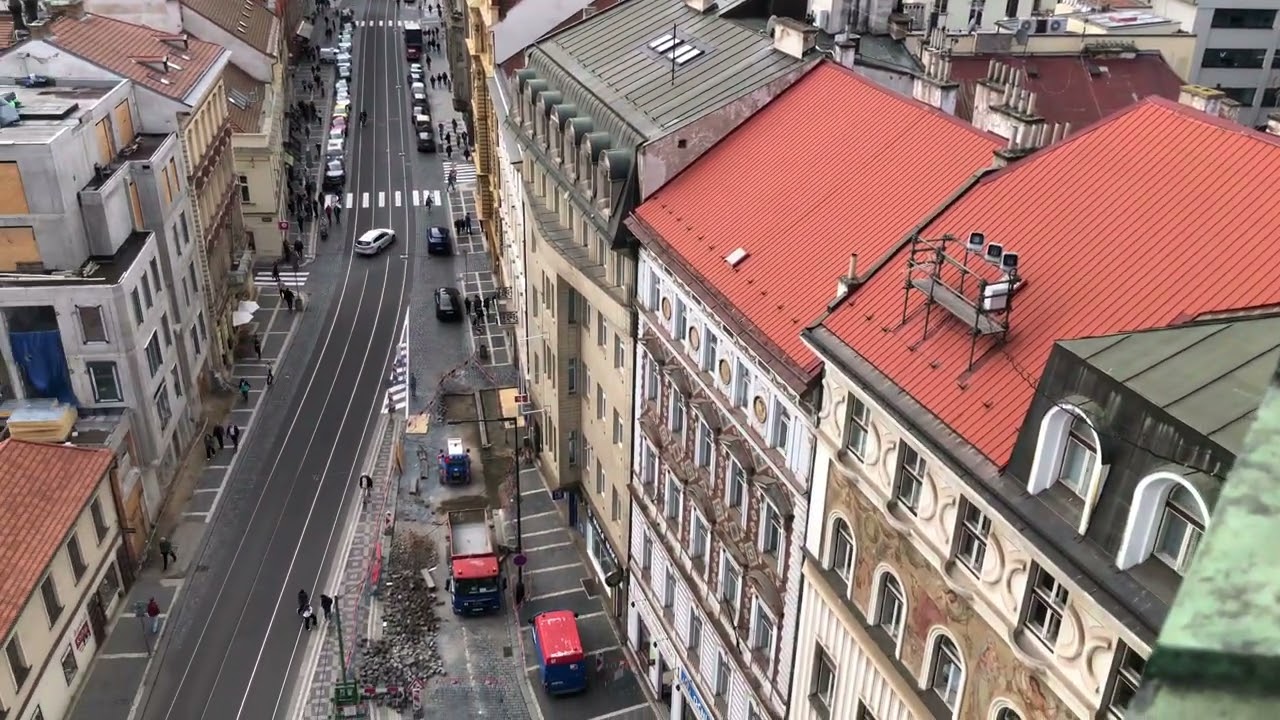 Aerial View of Prague, Czech Republic October 2024