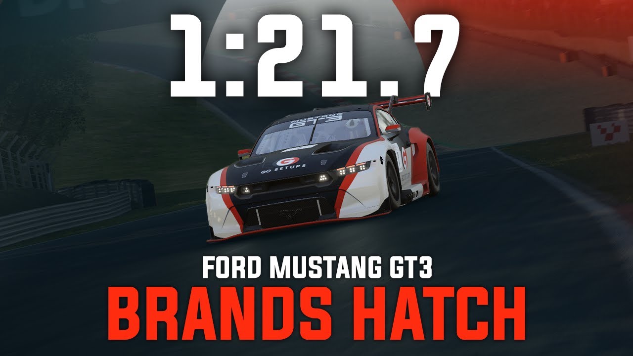 Brands Hatch 1:21.7 - Ford Mustang GT3 - GO Setups | ACC 1.10.2