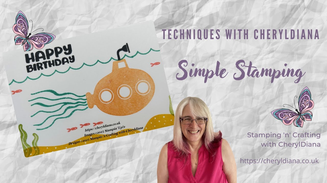 Techniques with Cheryldiana  - Technique 1 -  Simple Stamping