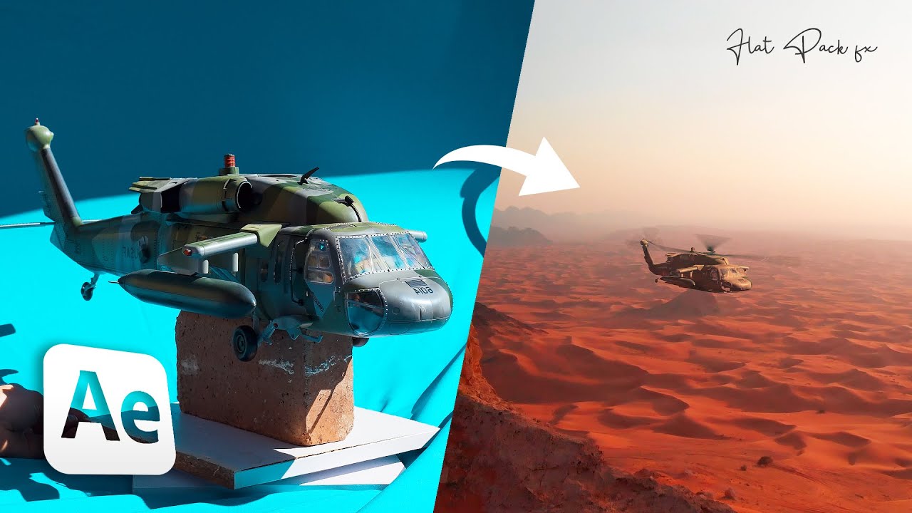 REALISTIC Helicopter Transition // After Effects 2021