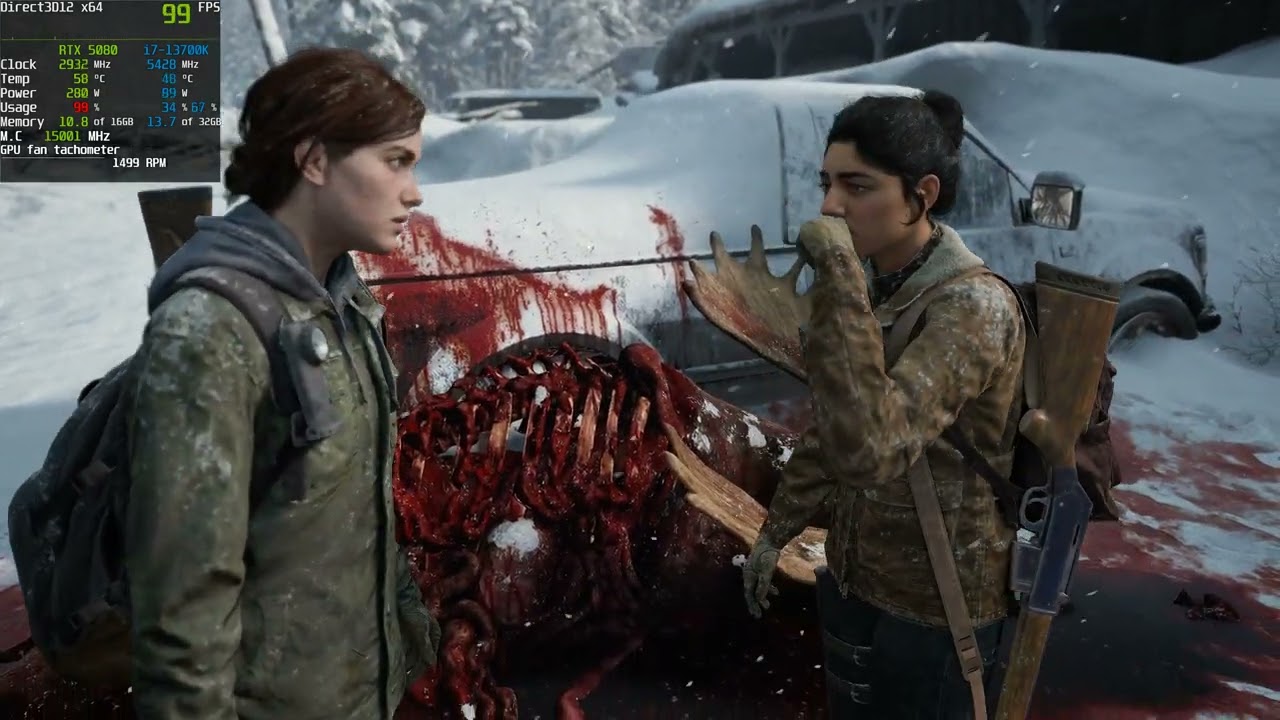 The Last of Us  Part II Remastered rtx 5080 ultra settings 4k
