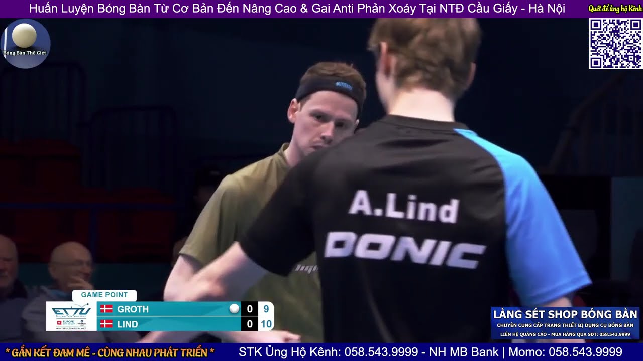 Jonathan Groth vs Anders Lind | Men's Single Round 16 - Top 16 Table Tennis Europe Cup 2025