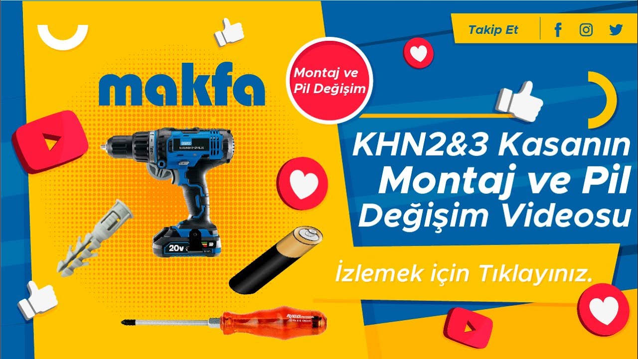 KHN02&3 Çelik Kasa Montajı Ve Pil değiştirme