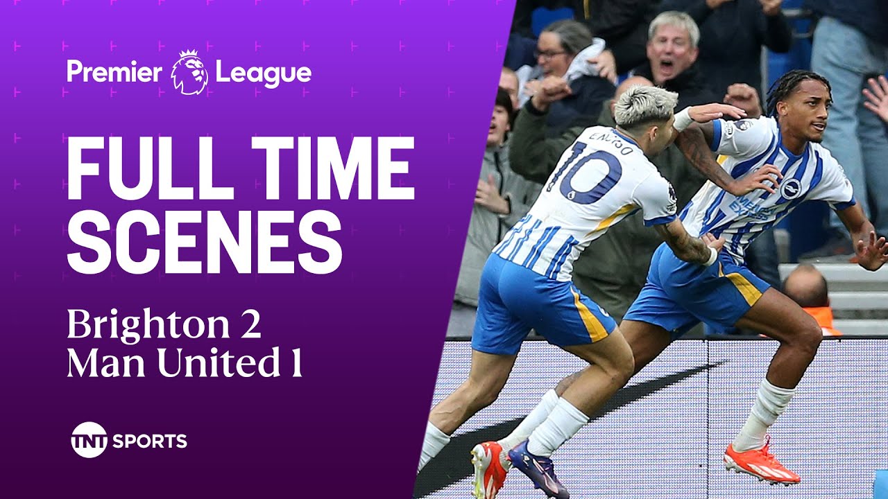 Brighton score LAST MINUTE WINNER to defeat Man United at the American Express Stadium!