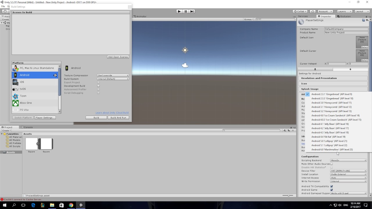 How To Change Minimum API Level Android In Unity 3D
