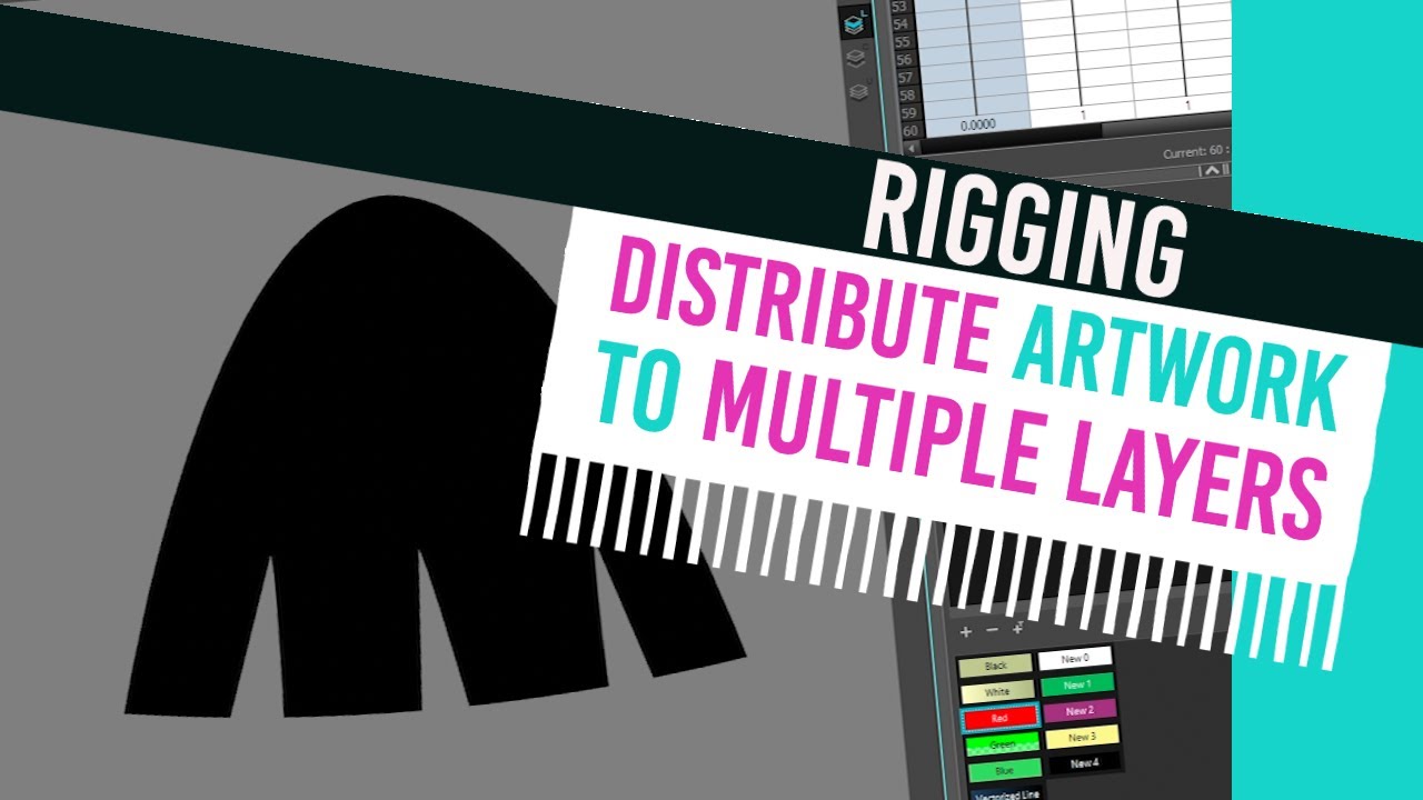 RIGGING - How to Distribute Drawings to multiple layers(Harmony)
