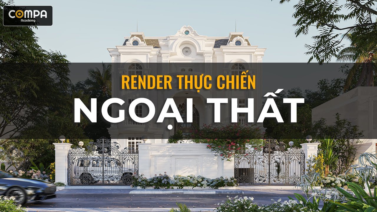 ✅ [ VRAY SKETCHUP ] Hương dẫn Render ngoại thất - Nhanh - Đẹp - Gọn