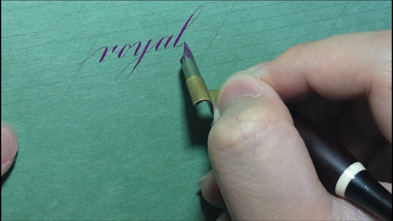 Engraver's script practice-Calligraphy