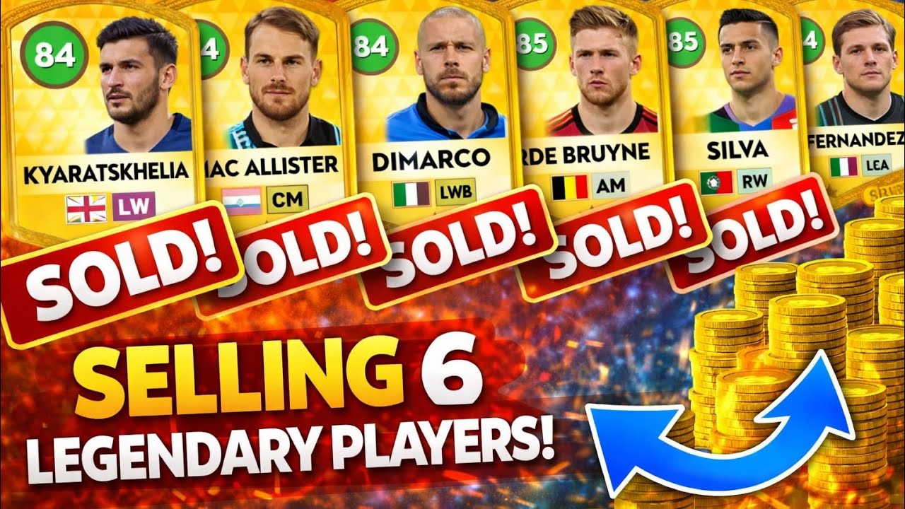 Selling 6 legendry player in DLS26 😱 