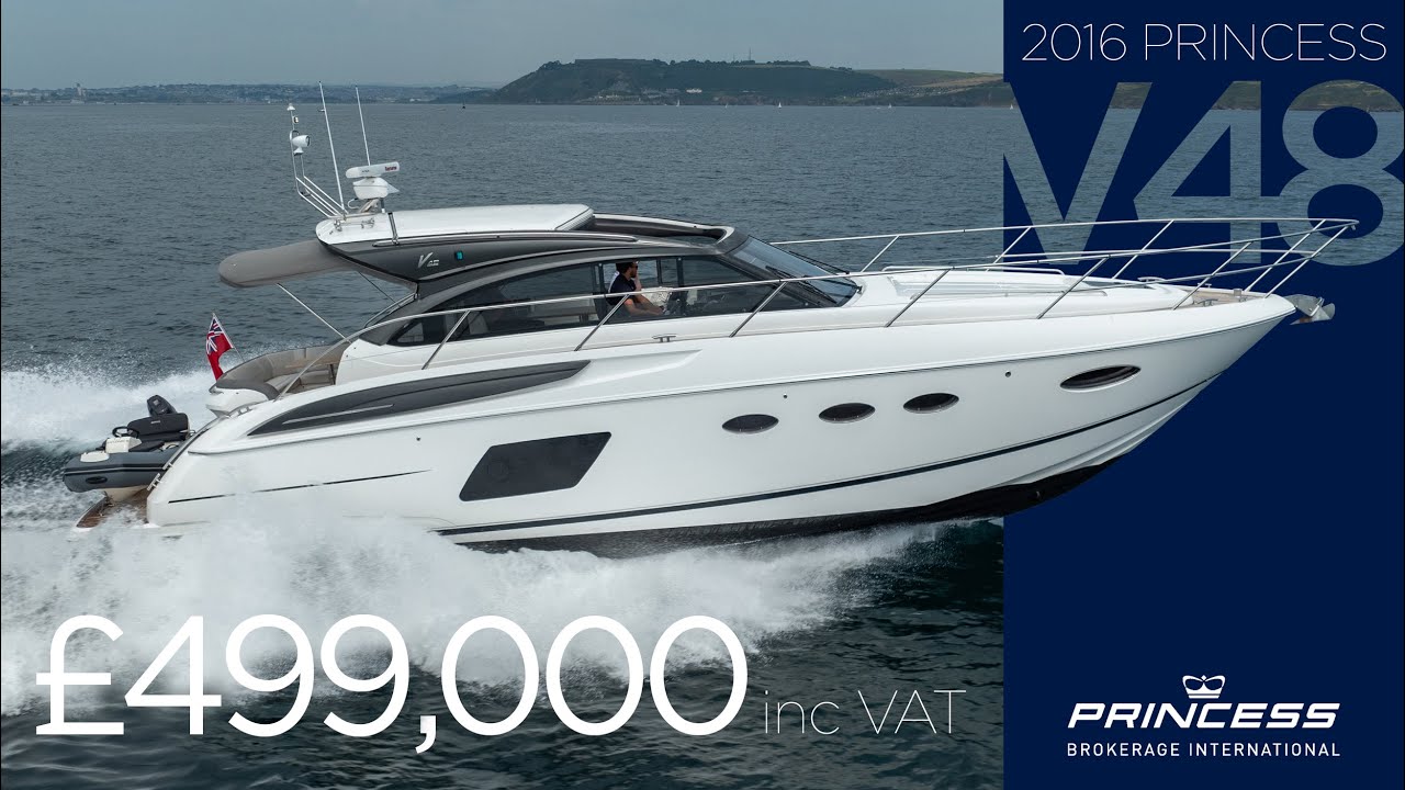 A Stunning 2016 Princess V48 'Matonic III' FOR SALE NOW in Plymouth, UK **PRICE REDUCED**