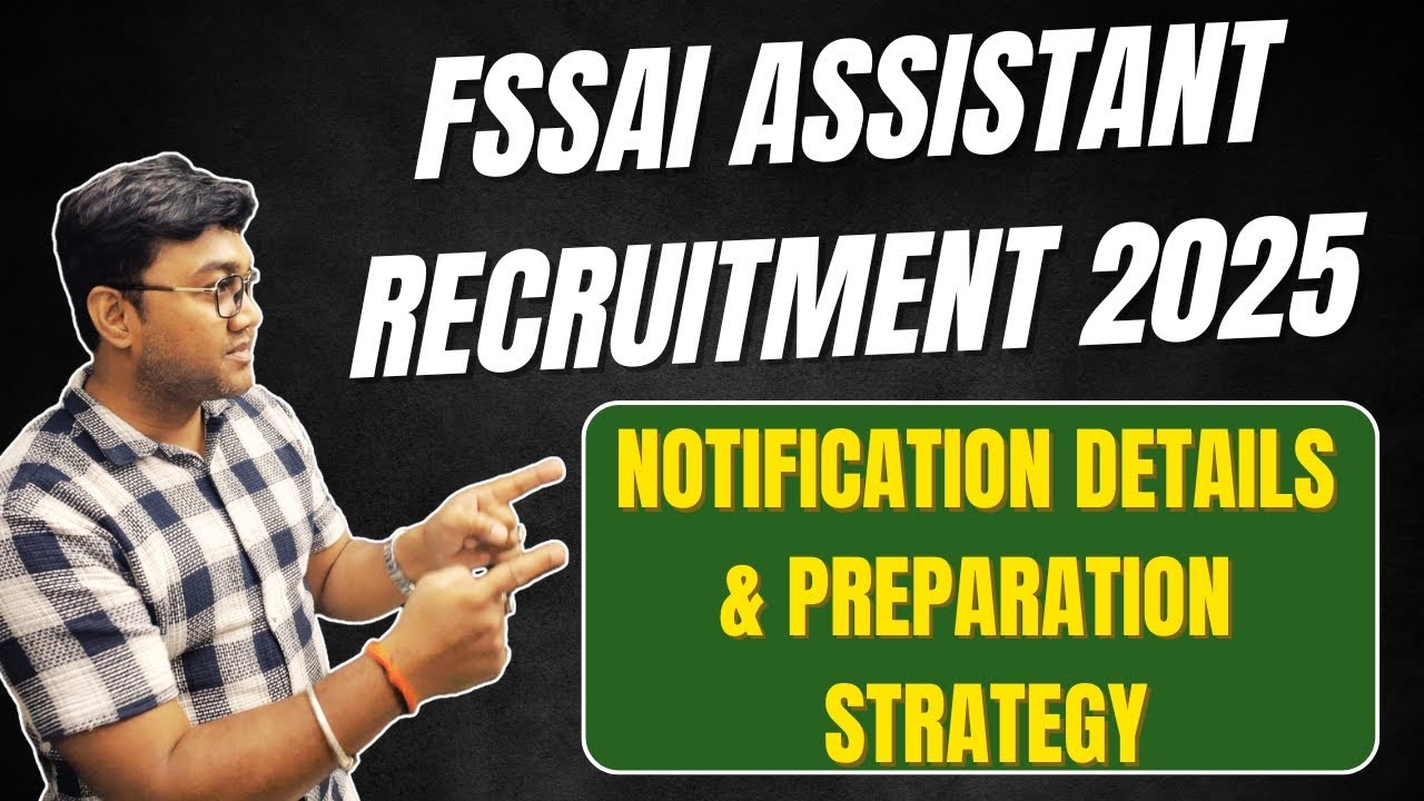 FSSAI Assistant Recruitment 2025 🔔😲| Exam India #latestgovtjobs #fssai #fssaiassistant #fssaiexam