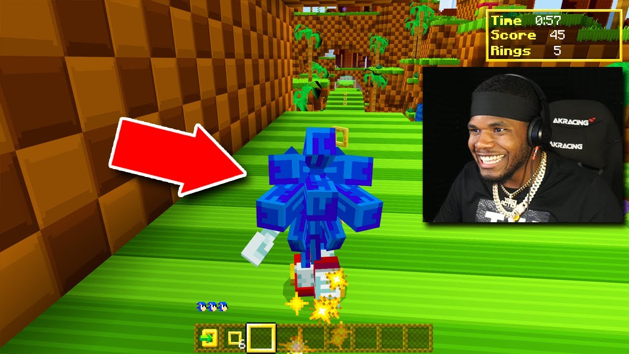 I PLAYED AS SONIC IN MINECRAFT!