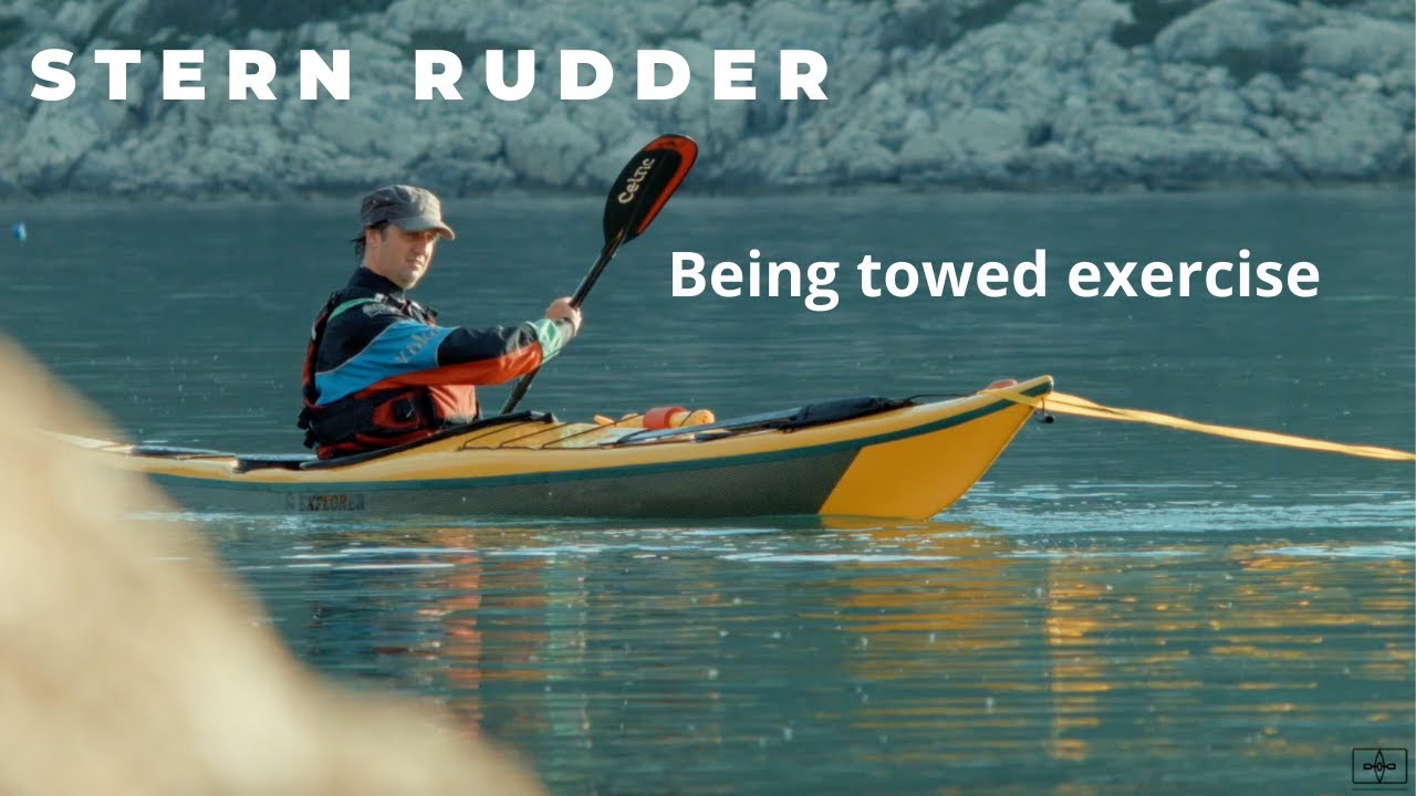Online Sea Kayaking - Stern rudder - Being towed