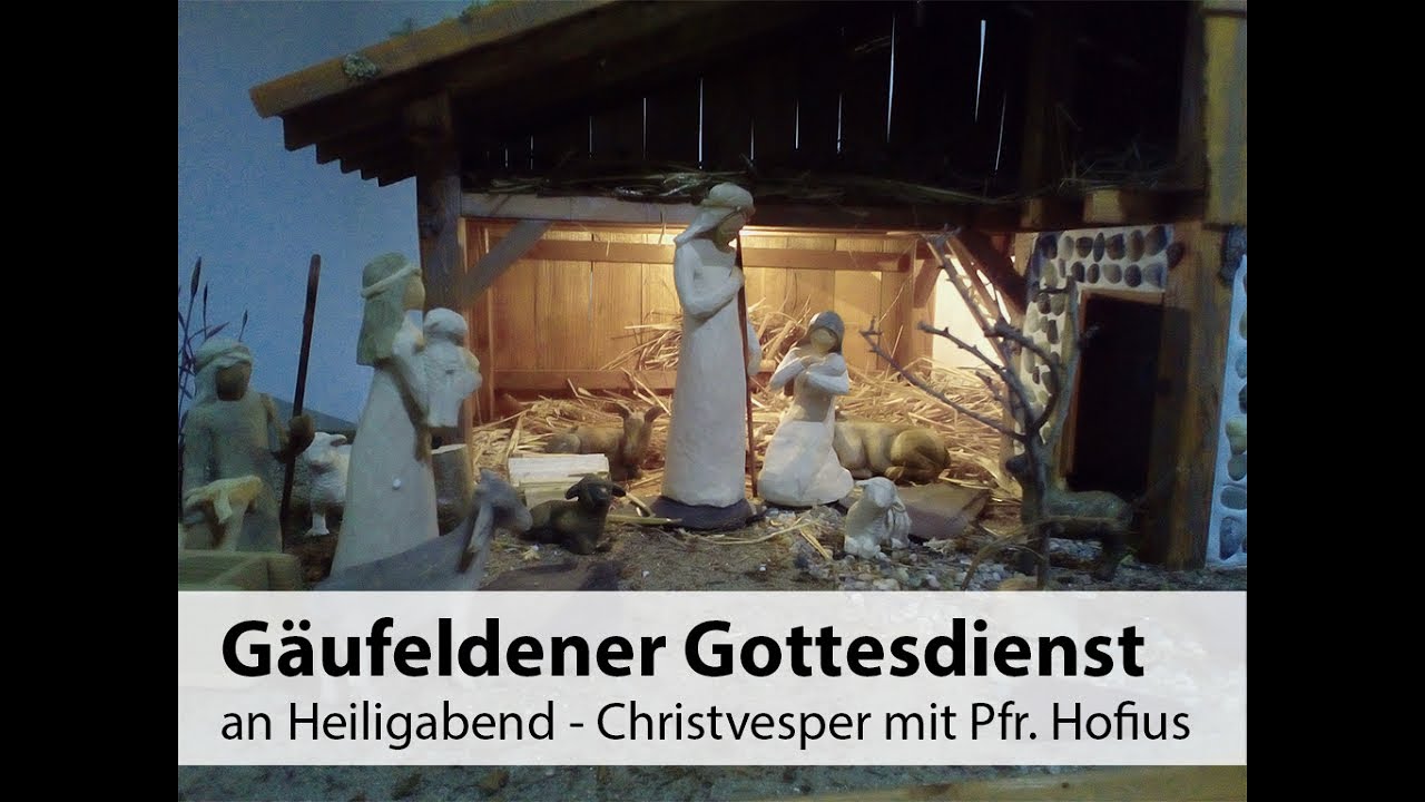 Christvesper am 24.12. mit Pfarrer Christoph Hofius