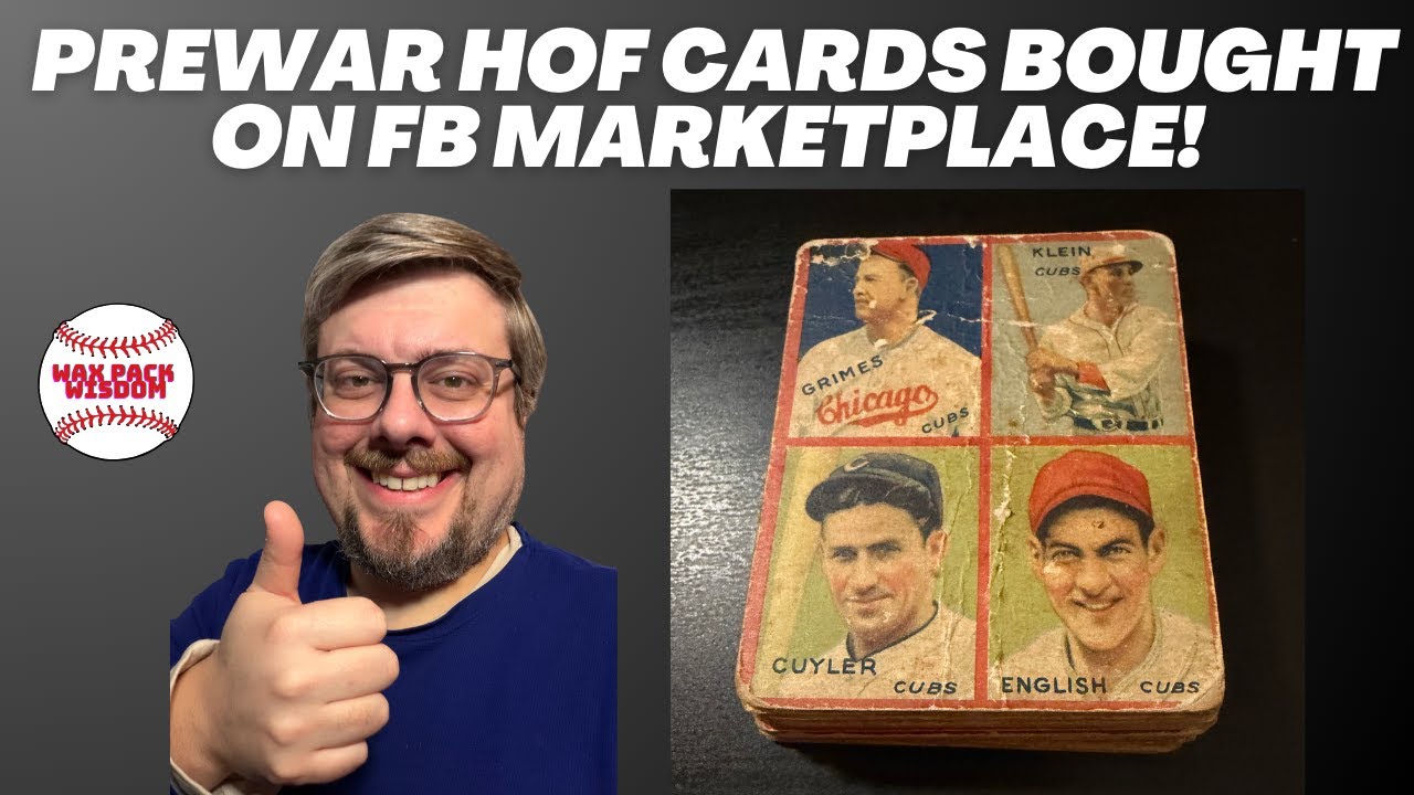 Prewar Vintage HOFers Bought in Facebook Marketplace Lot! Some Scarce Cards! Well-Loved Goodness!