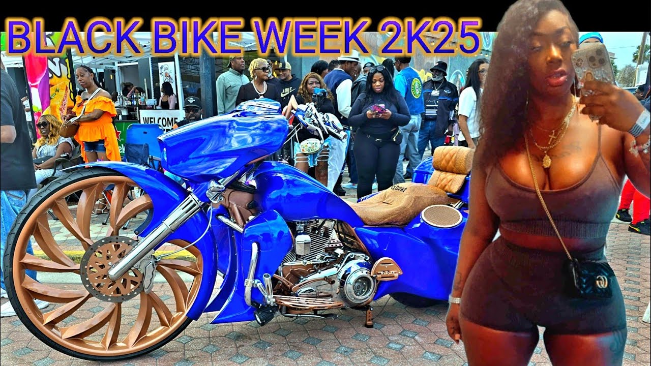 DAYTONA BEACH BLACK BIKE WEEK SATURDAY 2K25 DAYTONA BEACH, FL CUSTOM BIKES / BAGGERS / BIG RIMS