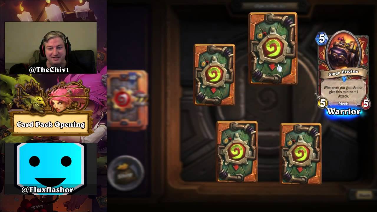 Goblins Vs Gnomes $100 pack opening with Hearthpwn's FluxFlashor