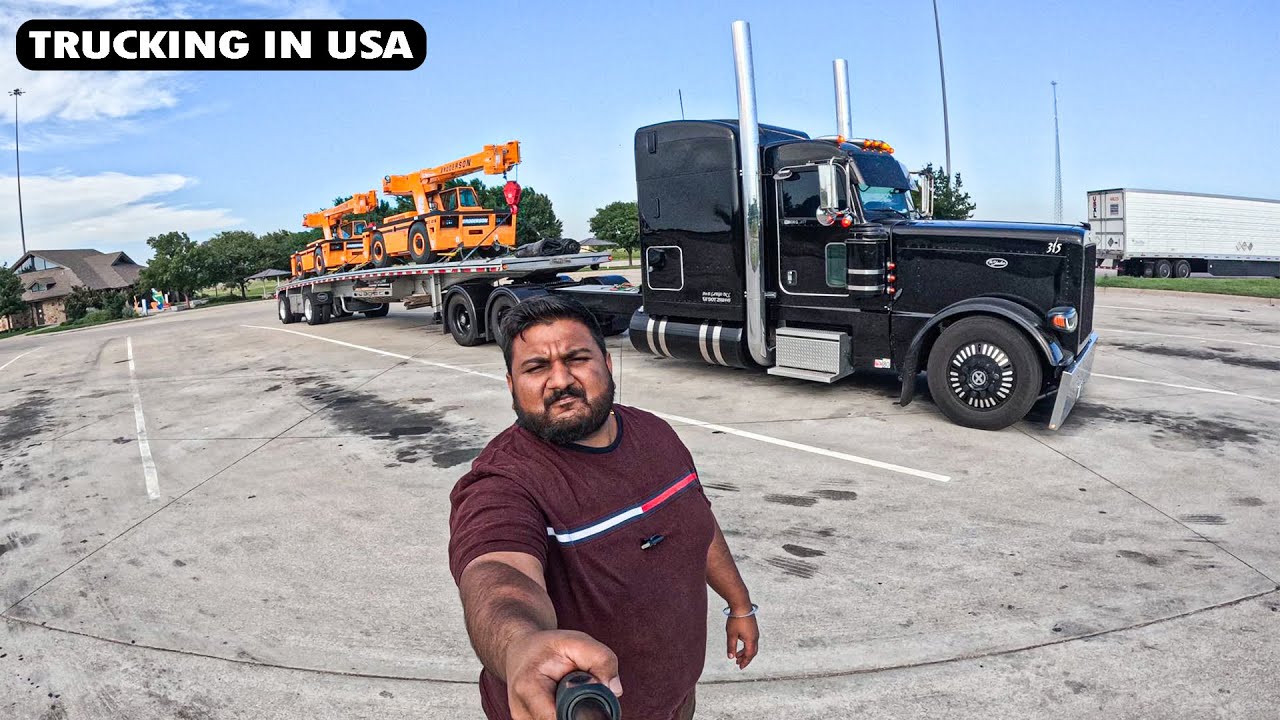 PETERBILT 389 Hauling HEAVY Loads in USA || Punjabi Trucker in USA