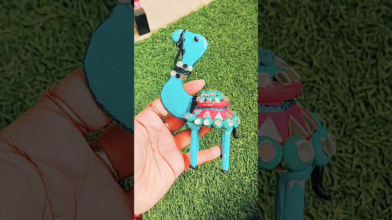 Easy camel craft by diya and airdry clay 🐪 