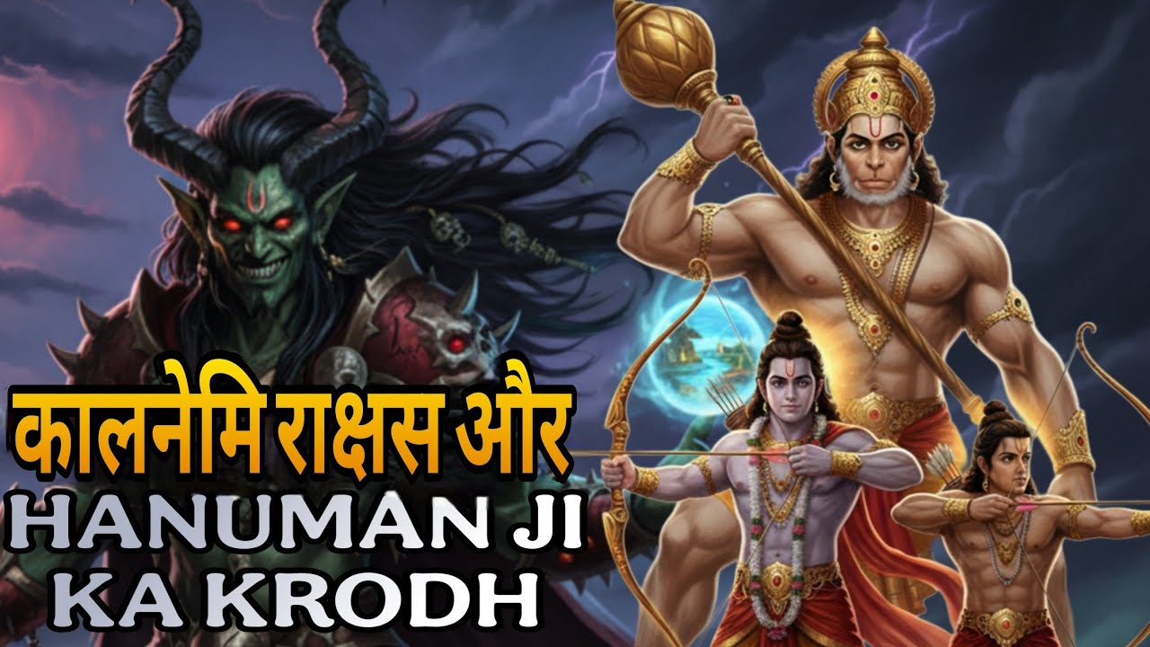 Kalnemi Rakshash aur Hanuman ji ka Krodh, कालनेमि राक्षस और हनुमान जी का क्रोध
