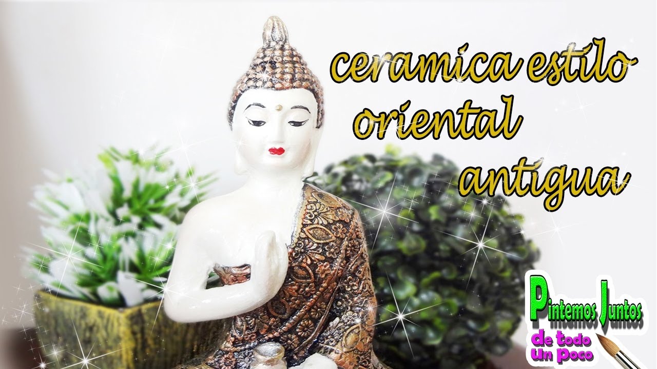 Pintamos un Buda como Cerámica Oriental Antigua