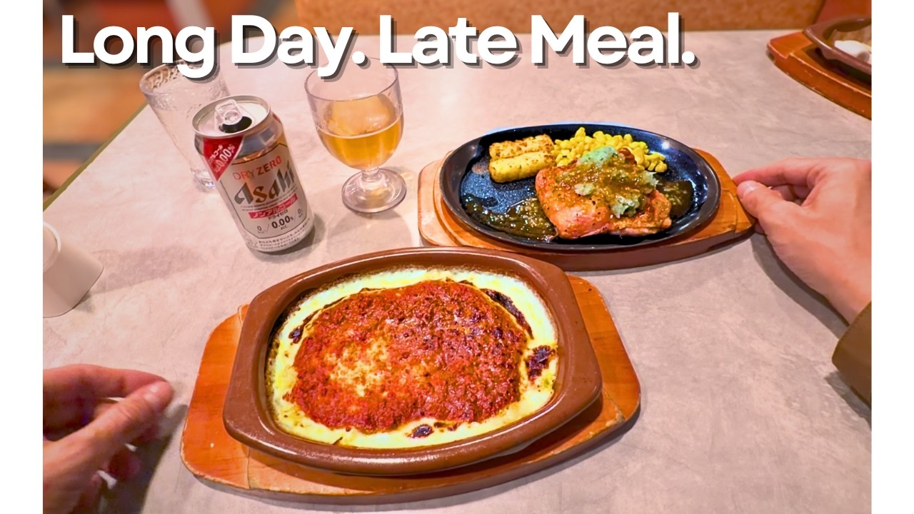 Japanese Engineer’s Late Dinner in Osaka, Japan | Friday Midnight Saizeriya