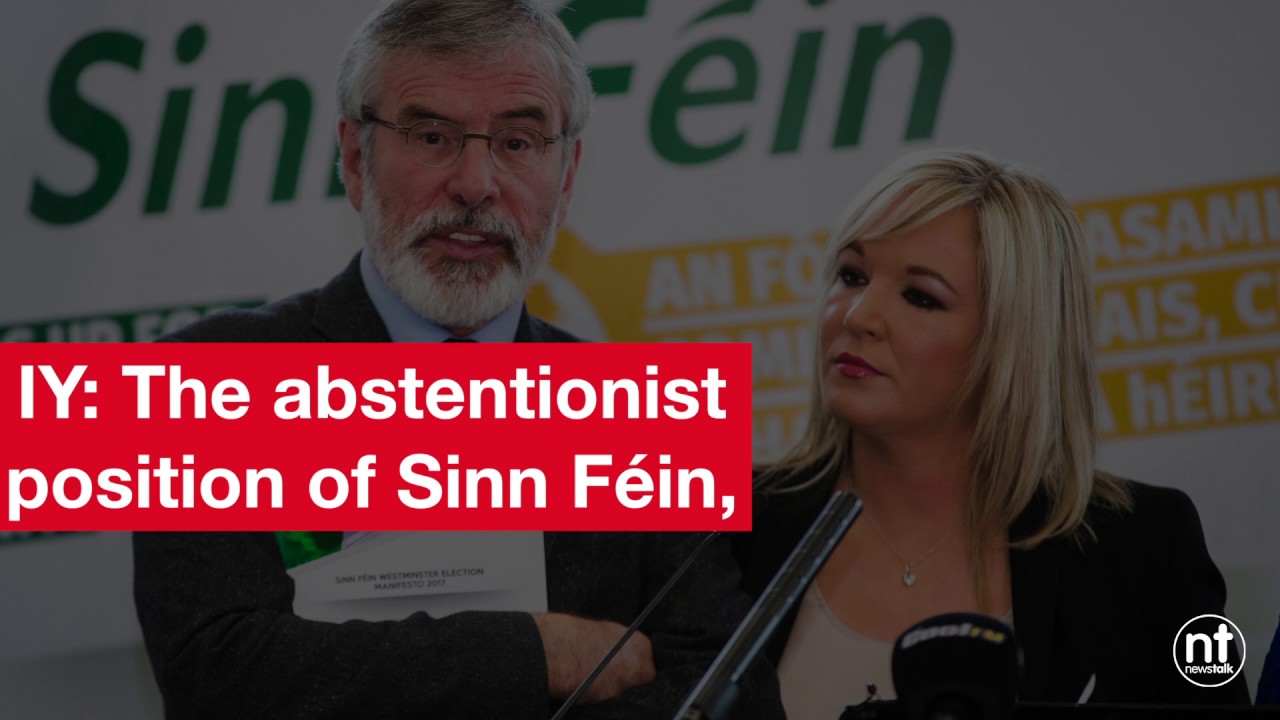 Ivan Yates talks to Gerry Adams after UK Election Results