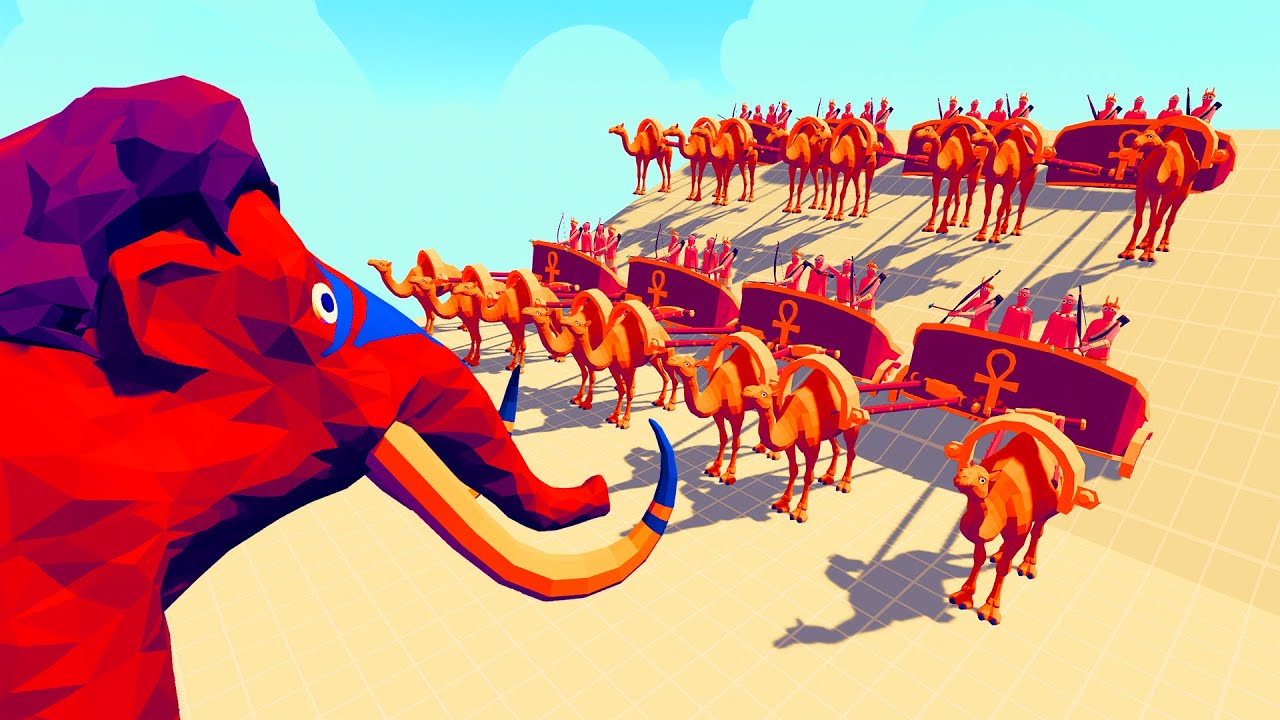 EGYPT FACTION vs MAMMOTH - Totally Accurate Battle Simulator | TABS