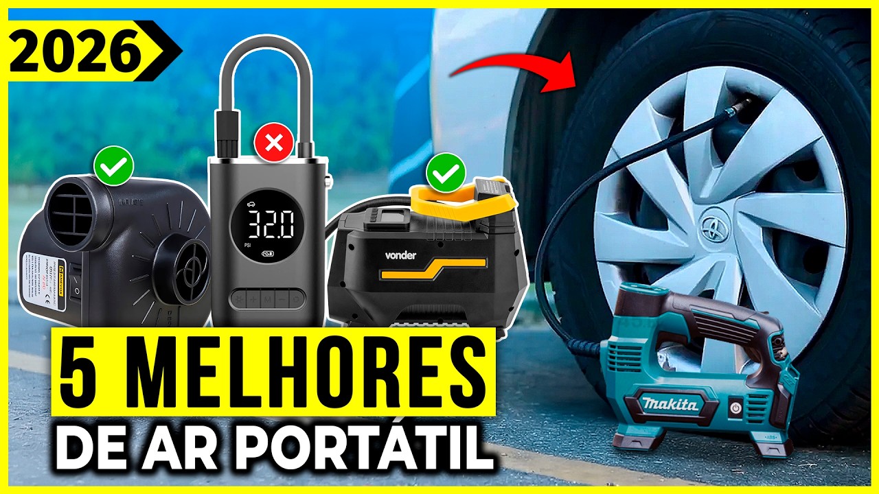 Os 5 Melhores Compressor Port&aacute;til/ Compressor Portatil de Ar Em 2026!