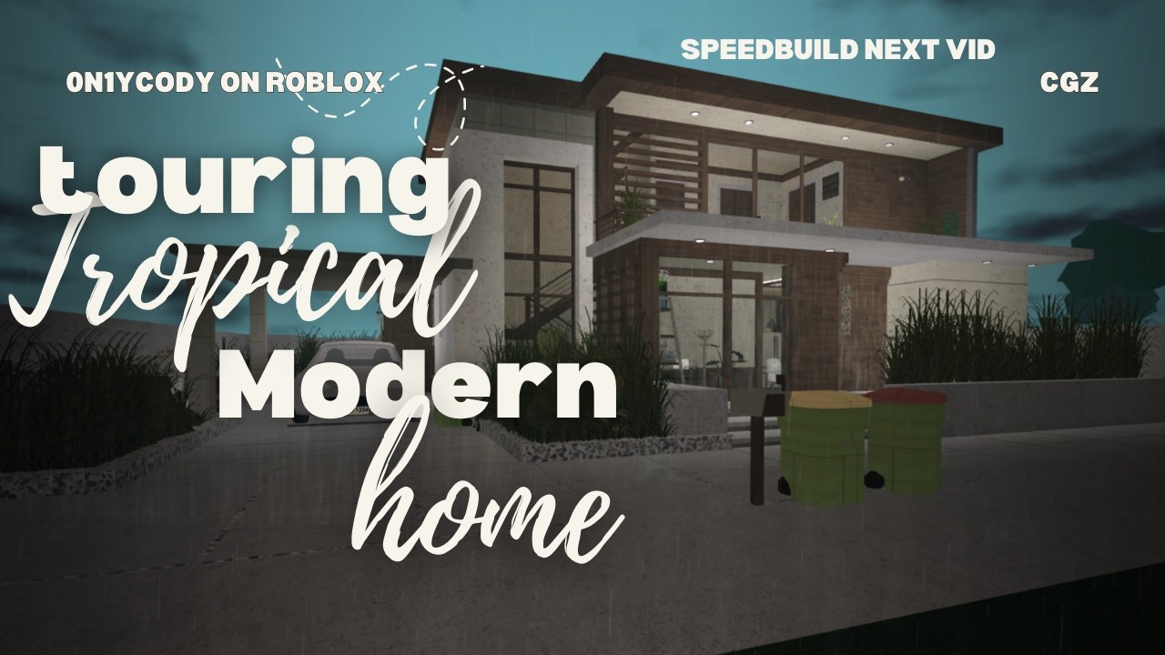 BLOXBURG| Tropical Modern home tour
