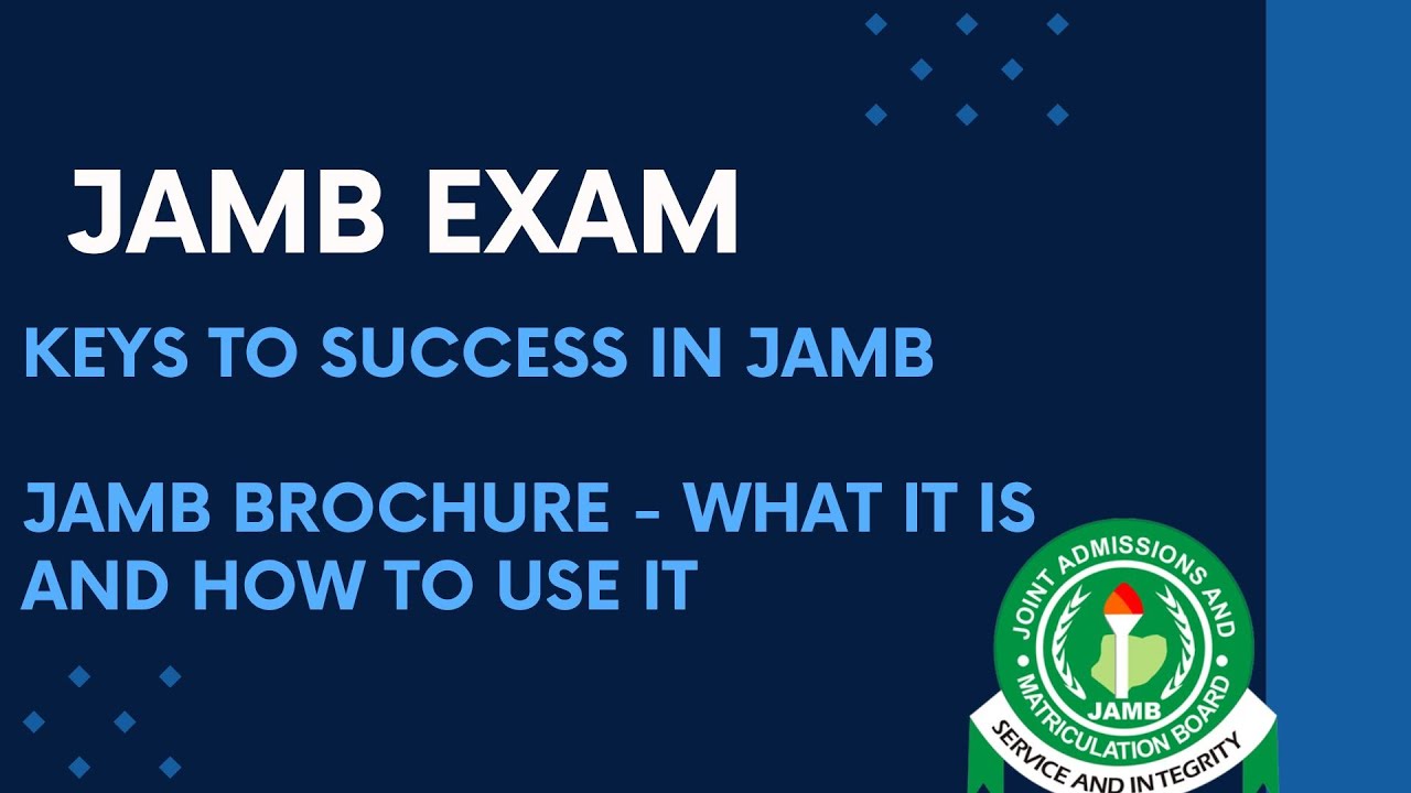 How to JAM JAMB Series 2026 EP 7- JAMB Brochure (What it is and How to Use it)