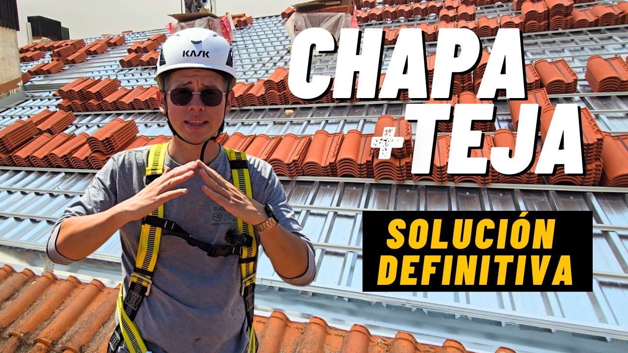 Rehabilitación de Tejado 🏠​  Impermeabilización con CHAPA TRAPEZOIDAL y TEJA MIXTA