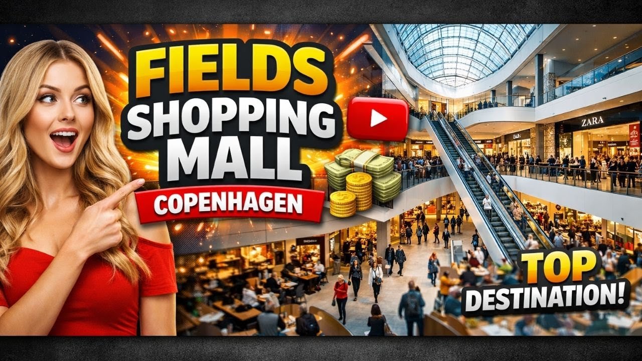Fields Shopping Mall Copenhagen 🇩🇰 | Biggest Mall in Copenhagen | Fields Mall Shopping Tour Denmark