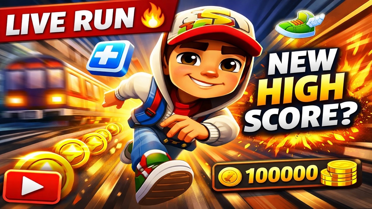 🔴 Subway Surfers LIVE |🔥High Score Challenge | Non-Stop Gameplay🚄 #subwaysurfers #livestream #gaming