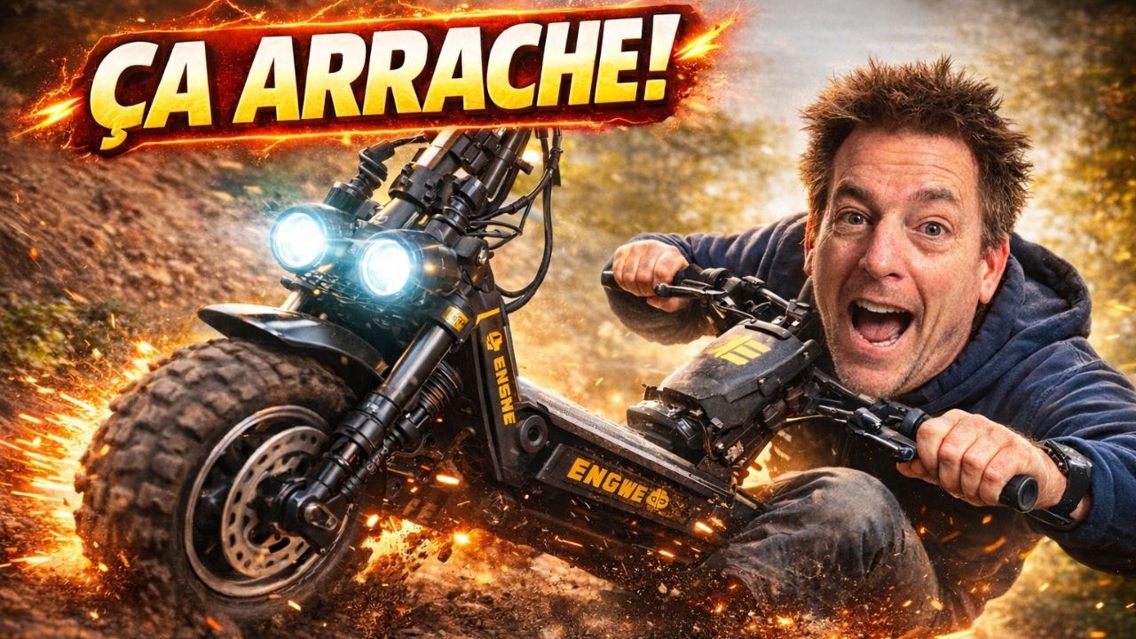 2400W Scooter: Even with 100 kg, it tears everything apart! Engwe Y1000