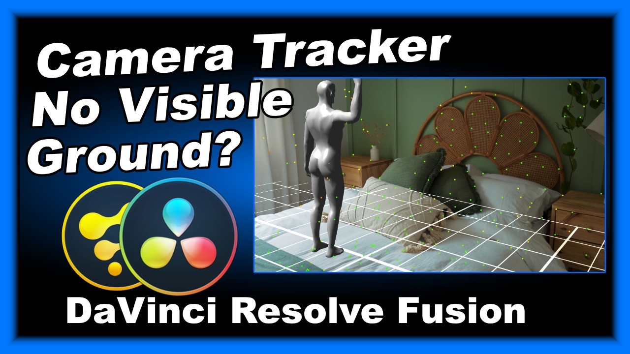 DaVinci Resolve Fusion: Camera Tracking With No Visible Ground Plane