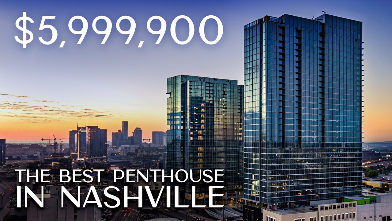 How the Top 1% Live in Nashville: $6M Luxury Penthouse Tour