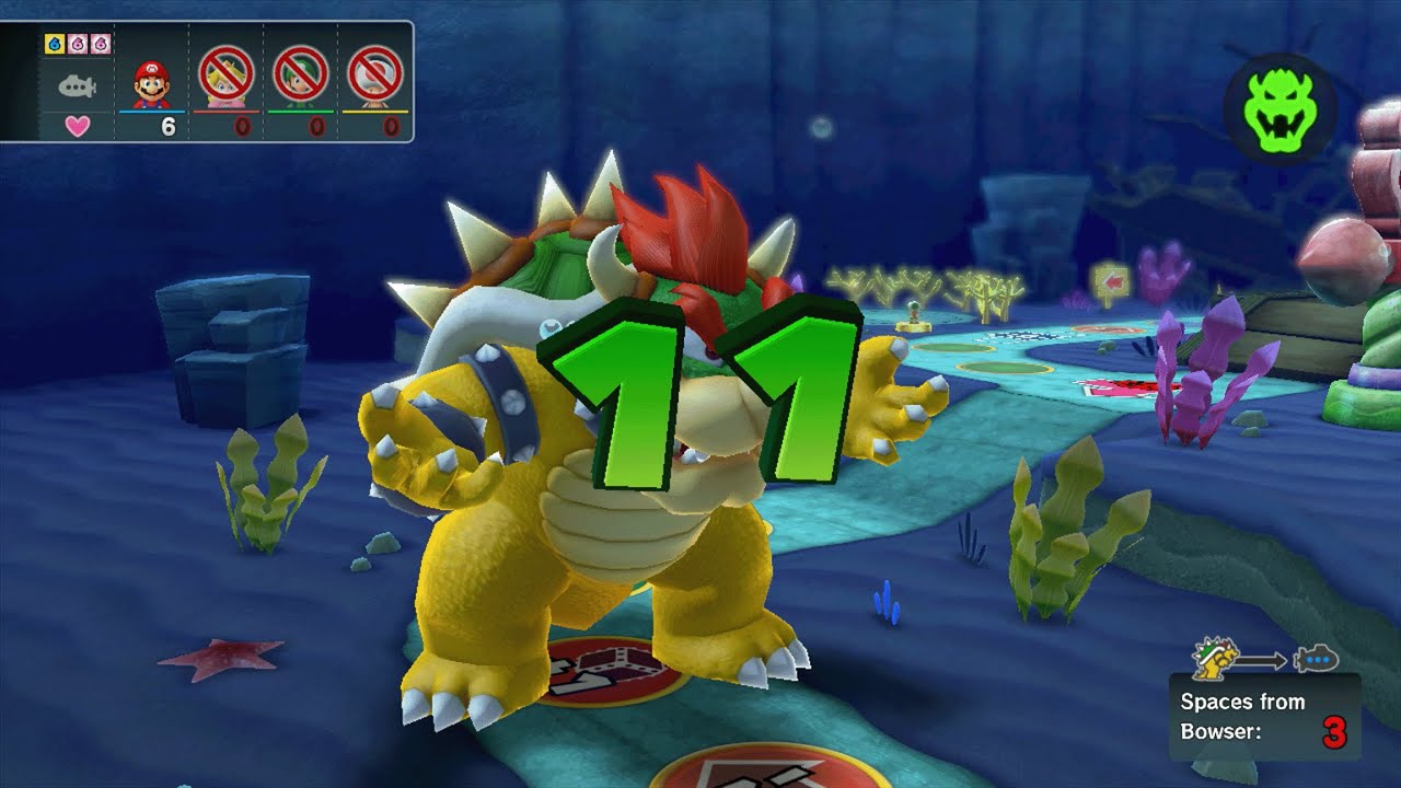 Mario Party 10 - Mario vs Peach vs Luigi vs Toad vs Bowser - Whimsical Waters