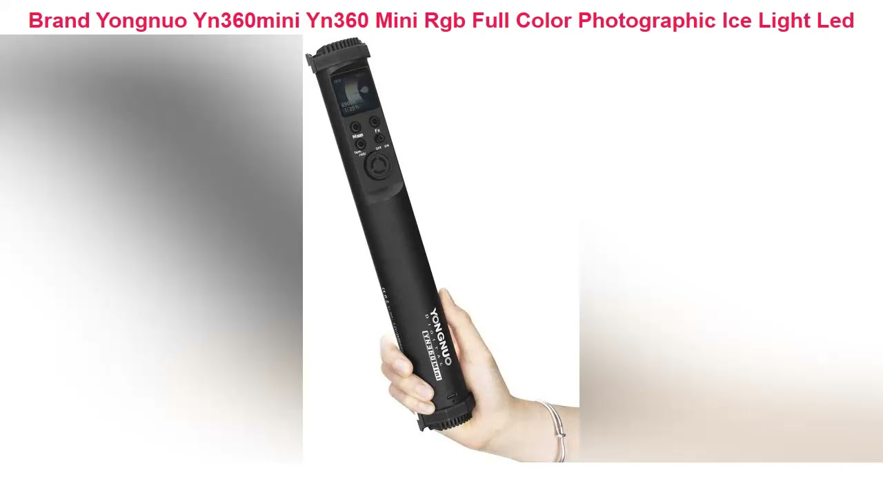 Yongnuo Yn360mini Yn360 Mini Rgb Full Color Photographic Ice Light Led Video Light 2700k-7500k Colo