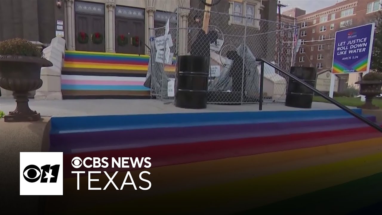 Dallas Landmark Commission OKs rainbow steps at Oak Lawn UMC for 3 years